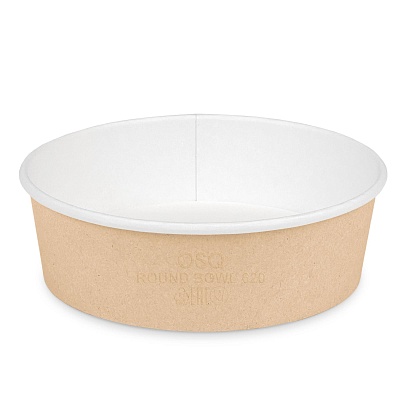 Круглый контейнер 620мл 150мм Выс.: 46мм Round Bowl цвет Крафт OSQ (х270)