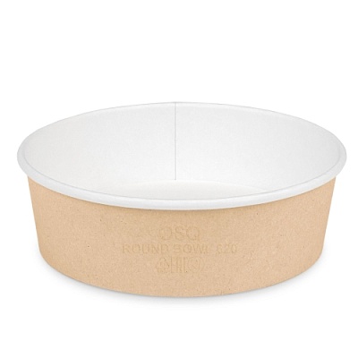 Круглый контейнер 620мл 150мм Выс.: 46мм Round Bowl цвет Крафт OSQ (х270)